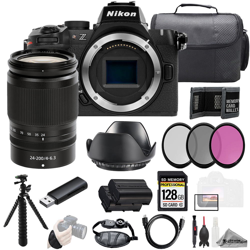 Z50 II + Z 24-200mm f/4-6.3 VR Lens 128GB + Ext Bat+ 3 PC Filter- Kit *FREE SHIPPING*