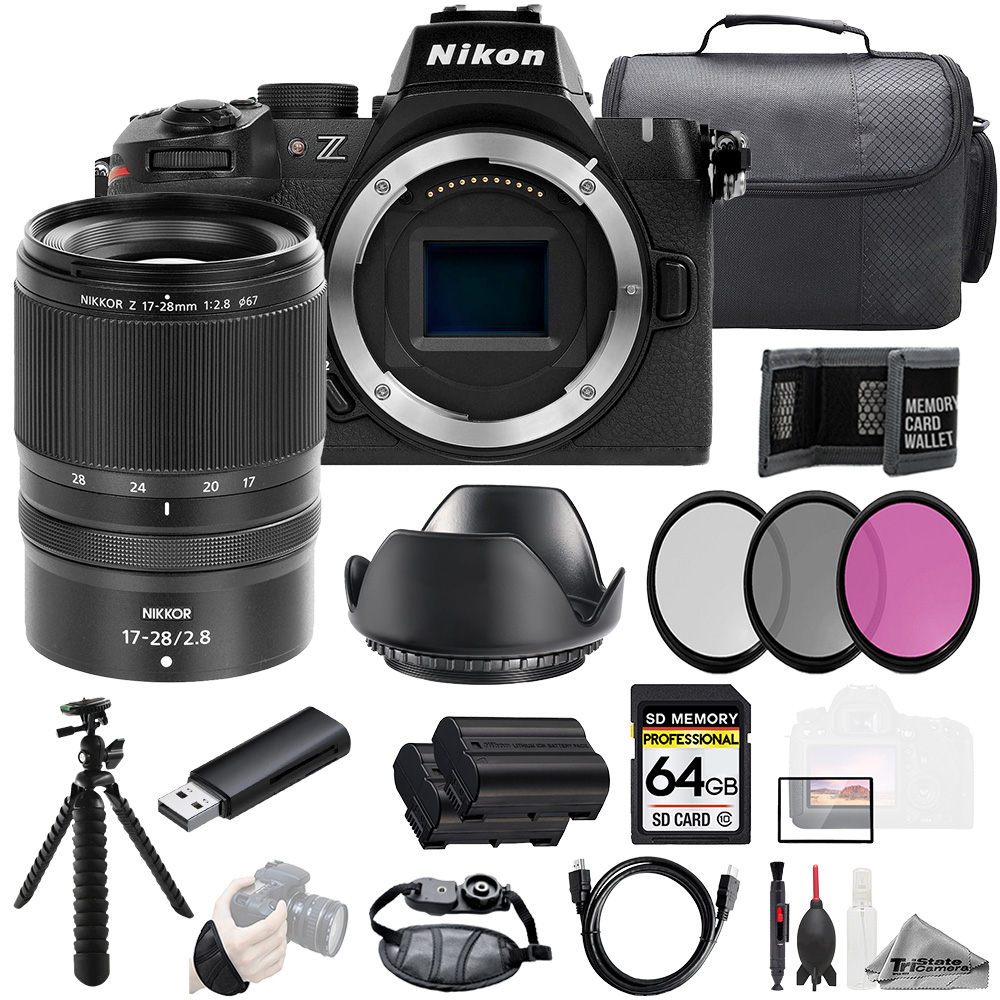NIKON | Z50 II + Z 17-28mm f/2.8 Lens +64GB + Ext Bat+ 3 PC Filter