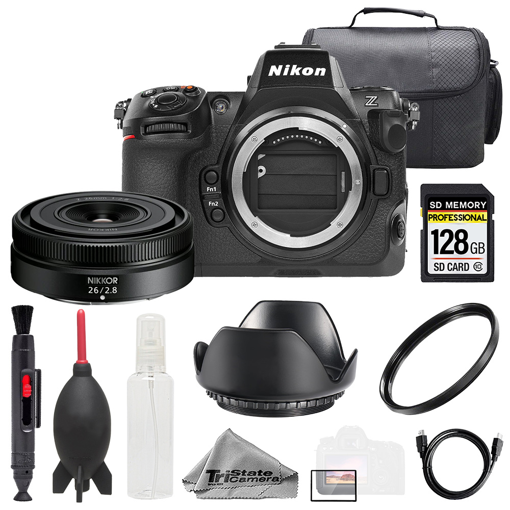 NIKON | Z8 + Z 26mm f/2.8 Lens +128GB+ Bag+ UV Filter- Basic Kit