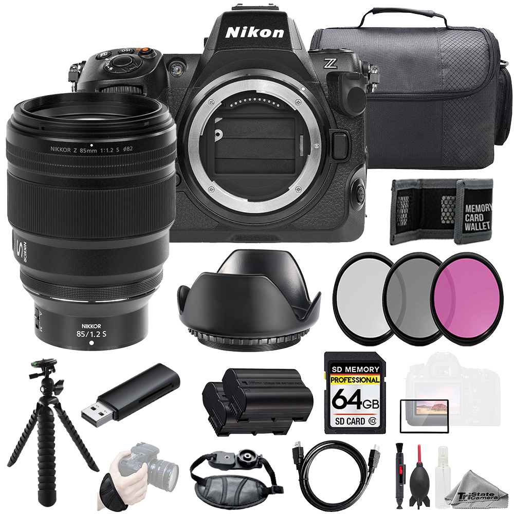 Z8 + Z 85mm f/1.2 S Lens +64GB + Ext Bat+ 3 PC Filter- Kit *FREE SHIPPING*