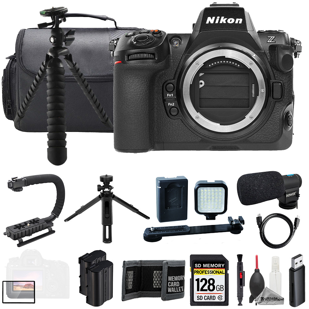 Z8 (Body) + Mic + 128GB + Extra Battery+ LED Flash- ULTIMATE Kit *FREE SHIPPING*