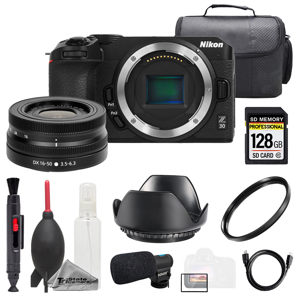 Z30 + Z DX 16-50mm f/3.5-6.3 VR Lens + Mic + 128GB + Bag- Basic Kit *FREE SHIPPING*