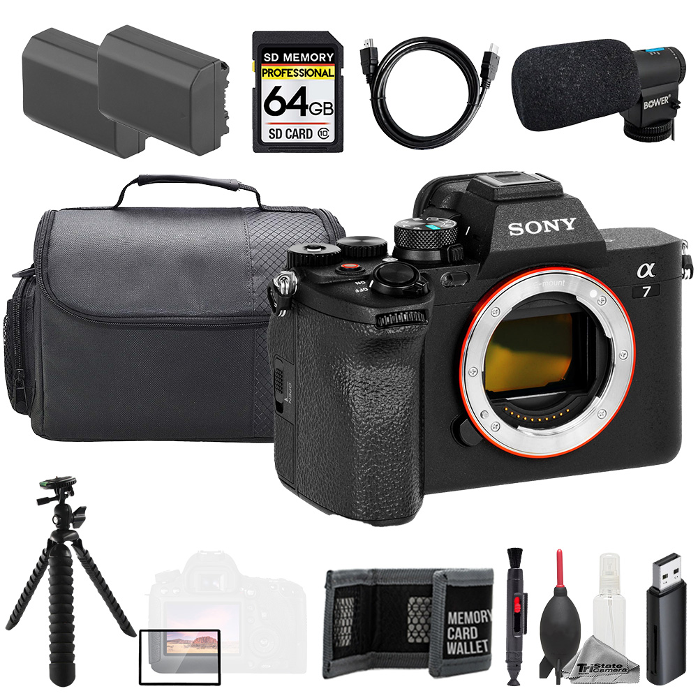 a7 IV (Body) + Mic + 64GB + Extra Battery+ Tripod- Accessory Kit *FREE SHIPPING*