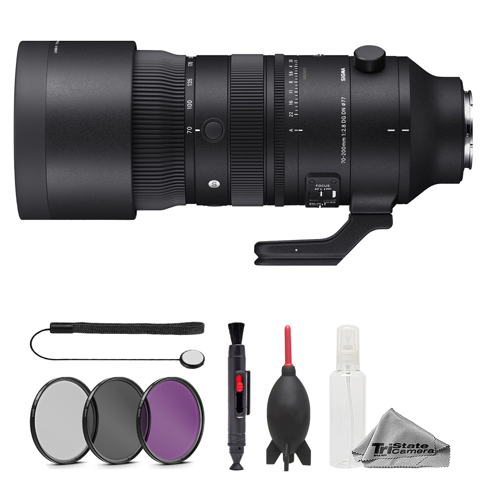 70-200mm f/2.8 DG DN OS Sports Lens for Sony E - 7pc Essentials Bundle *FREE SHIPPING*