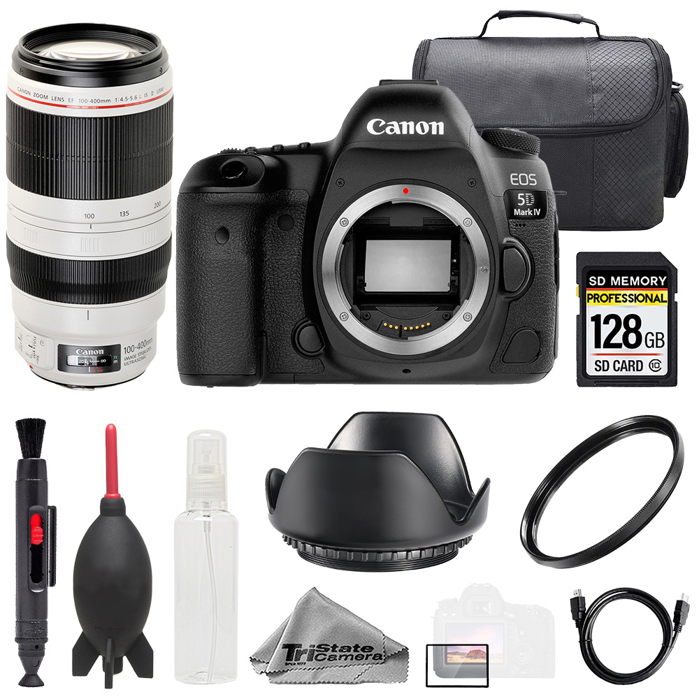EOS 5D IV+ 100-400mm f/4.5-5.6L IS II USM Lens +128GB+UV Filter- Basic Kit *FREE SHIPPING*