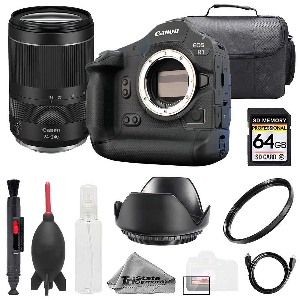 CANON | EOS R1 + RF 24-240mm f/4-6.3 IS USM Lens +64GB+ UV Filter
