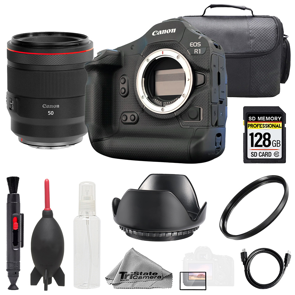 EOS R1 + RF 50mm f/1.2L USM Lens +128GB+UV Filter- Basic Kit *FREE SHIPPING*
