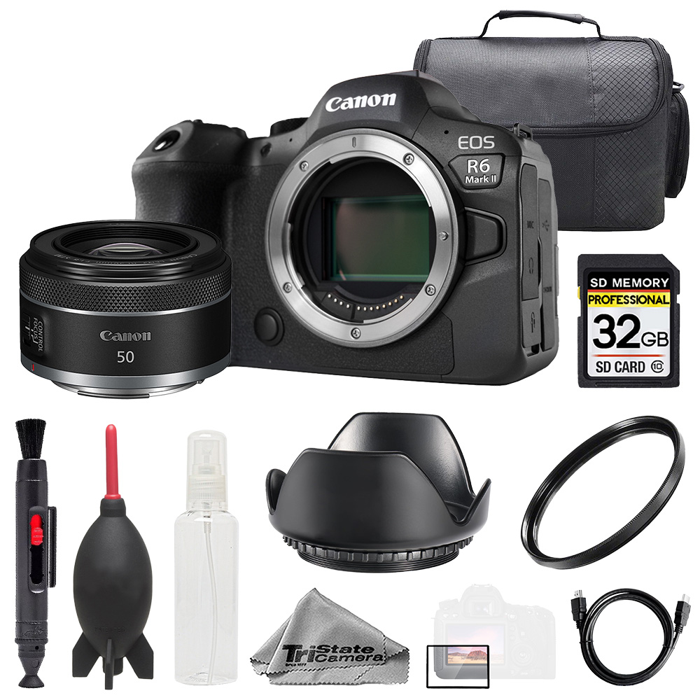 CANON | EOS R6 II + RF 50mm f/1.8 STM Lens +32GB +Bag+ UV Filter
