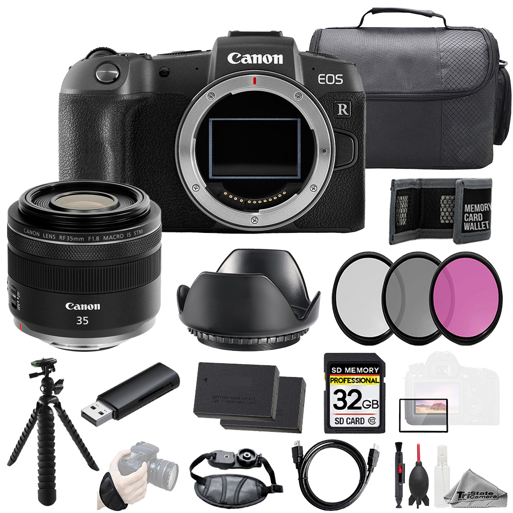 CANON | EOS RP + RF 35mm f/1.8 Macro IS STM Lens+32GB+Ext Bat+3PC
