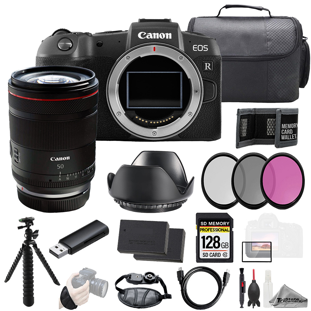 EOS RP + RF 50mm f/1.4 L VCM Lens+128GB+ExtBat+3PC Filter-Kit *FREE SHIPPING*