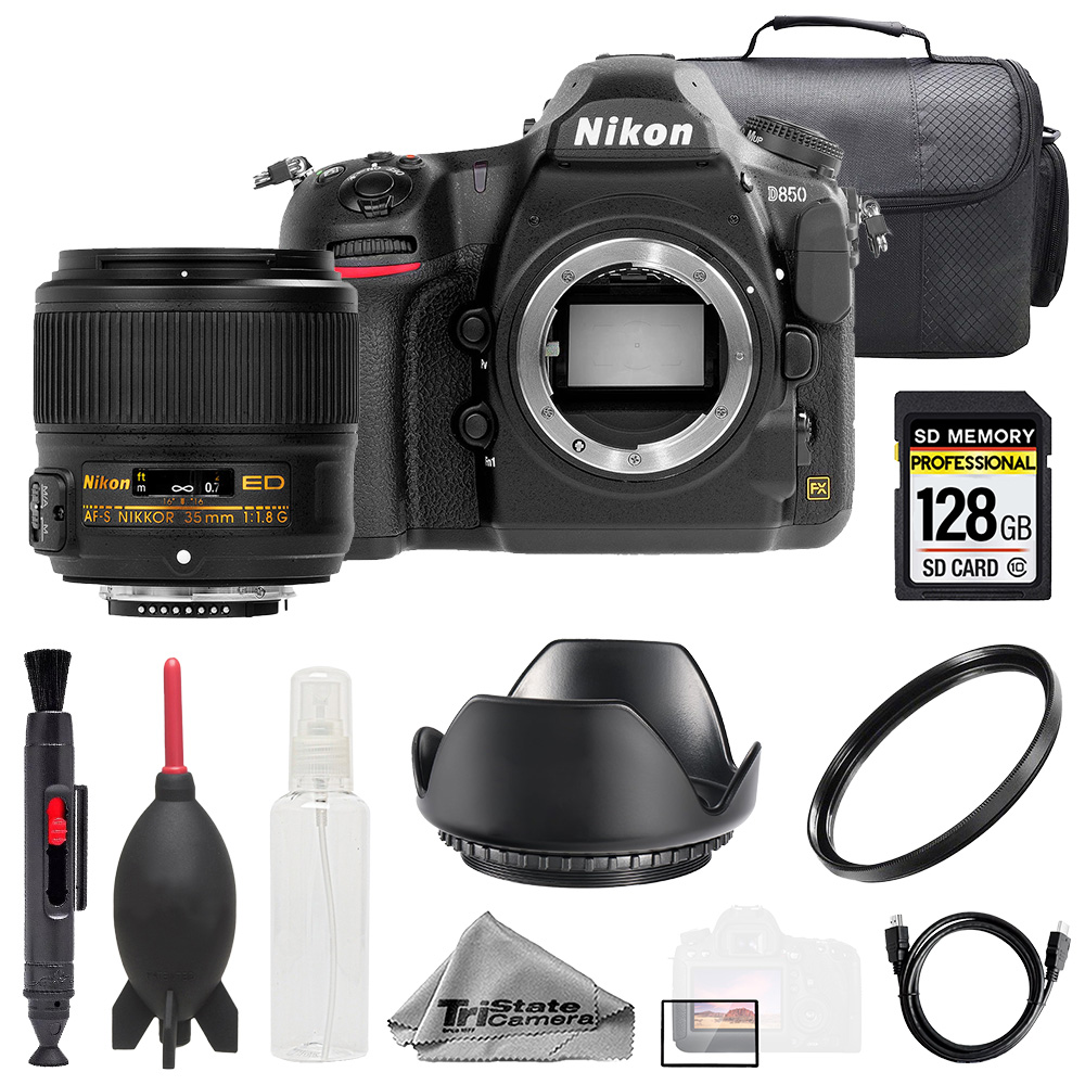 D850 + AF-S NIKKOR 35mm f/1.8G ED Lens +128GB+ Bag+ UV Filter- Basic Kit *FREE SHIPPING*