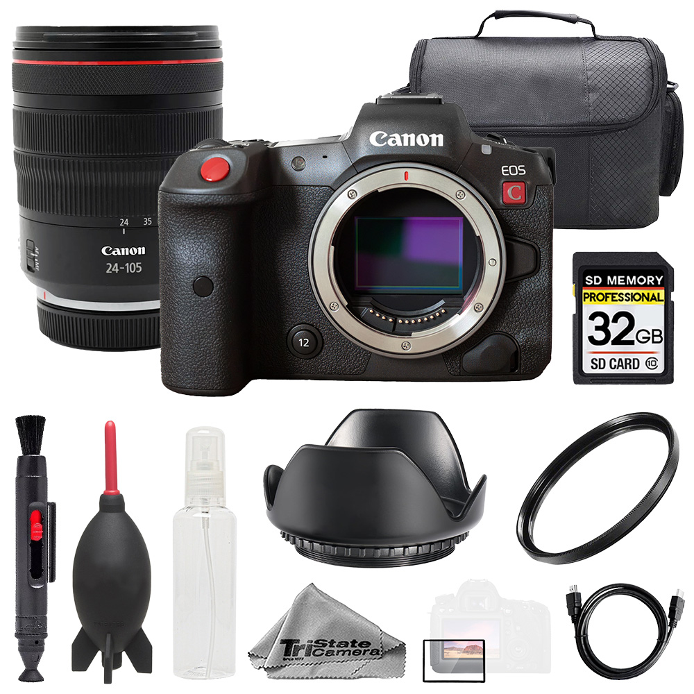 EOS R5 C Camera + 24-105mm f/4L IS USM Lens +32GB+Bag+UV Filter- Basic Kit *FREE SHIPPING*