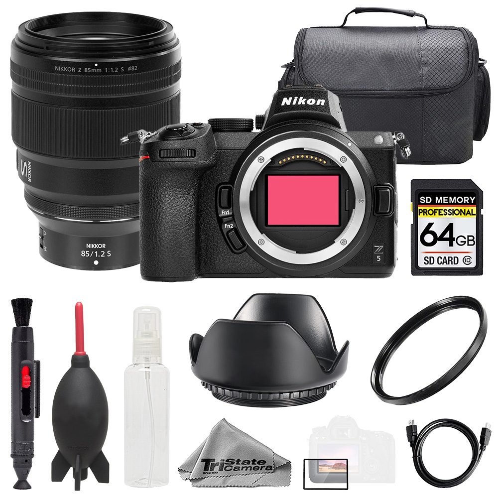Z5 + NIKKOR Z 85mm f/1.2 S Lens +64GB + Bag+ UV Filter- Basic Kit *FREE SHIPPING*