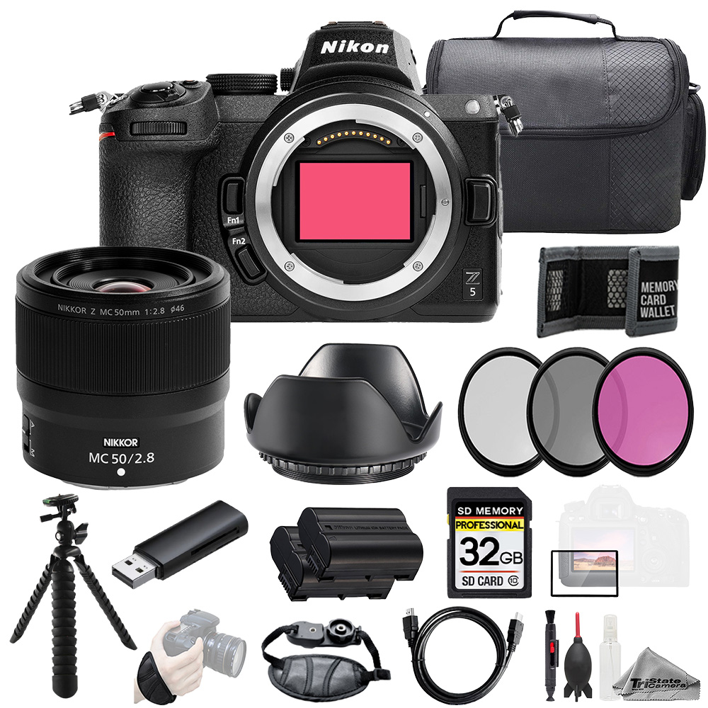 Z5 + NIKKOR Z MC 50mm f/2.8 Macro Lens +32GB + Ext Bat+ 3 PC Filter- Kit *FREE SHIPPING*