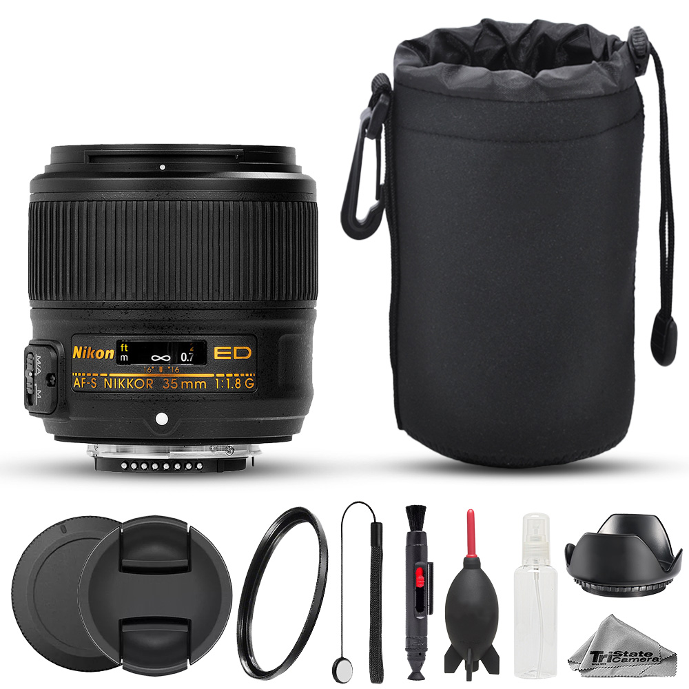 NIKON | AF-S NIKKOR 35mm f/1.8G ED Lens - 8pc Starter Kit *FREE