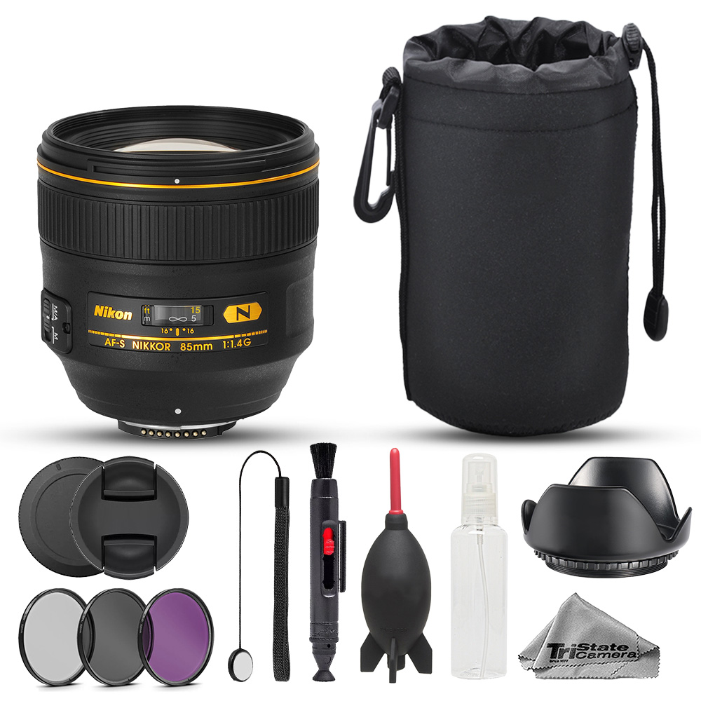 AF-S NIKKOR 85mm f/1.4G Lens - 10pc Advanced Bundle *FREE SHIPPING*