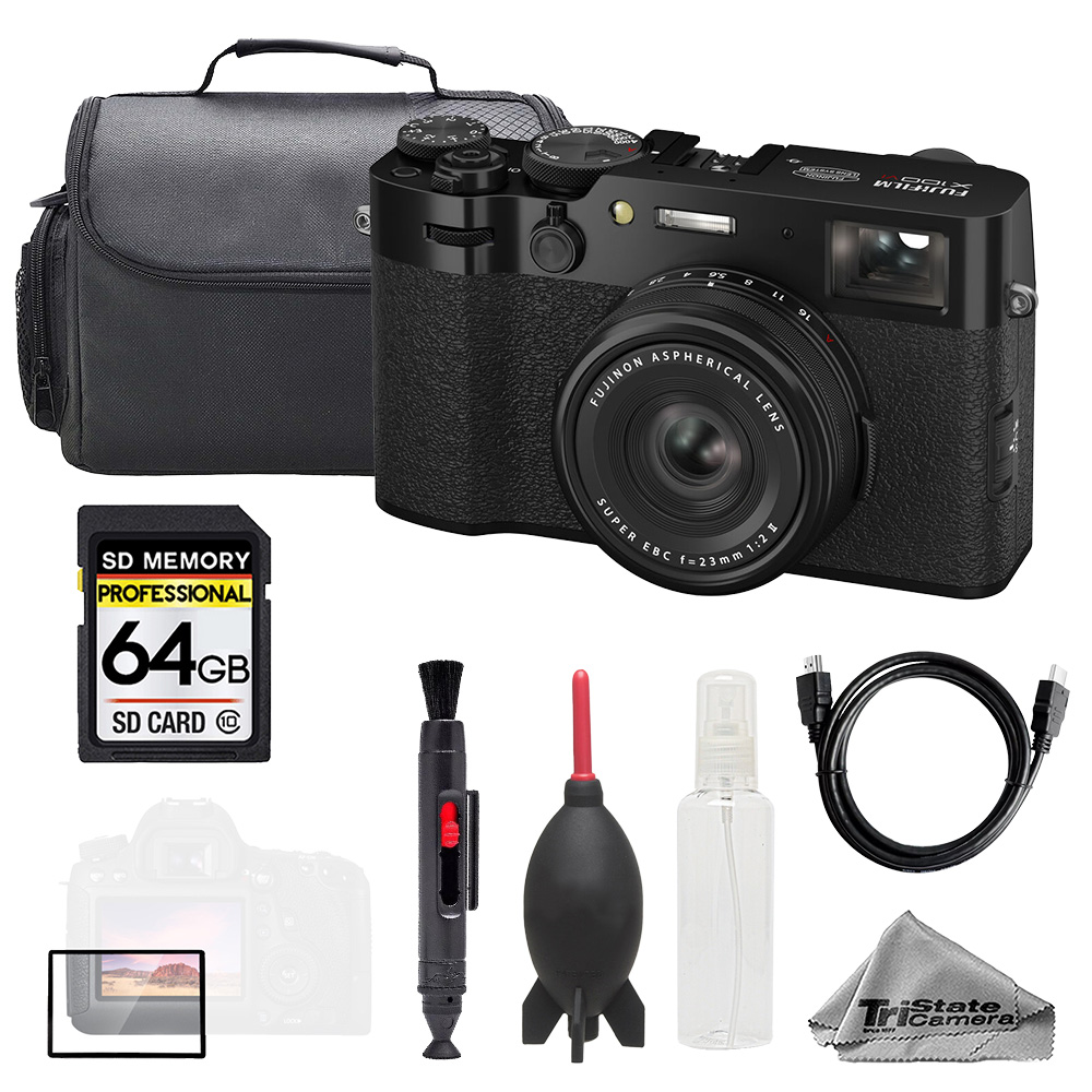 X100VI Digital Camera (Black)+64GB+Carry case+ScreenProtector-Basic Kit *FREE SHIPPING*