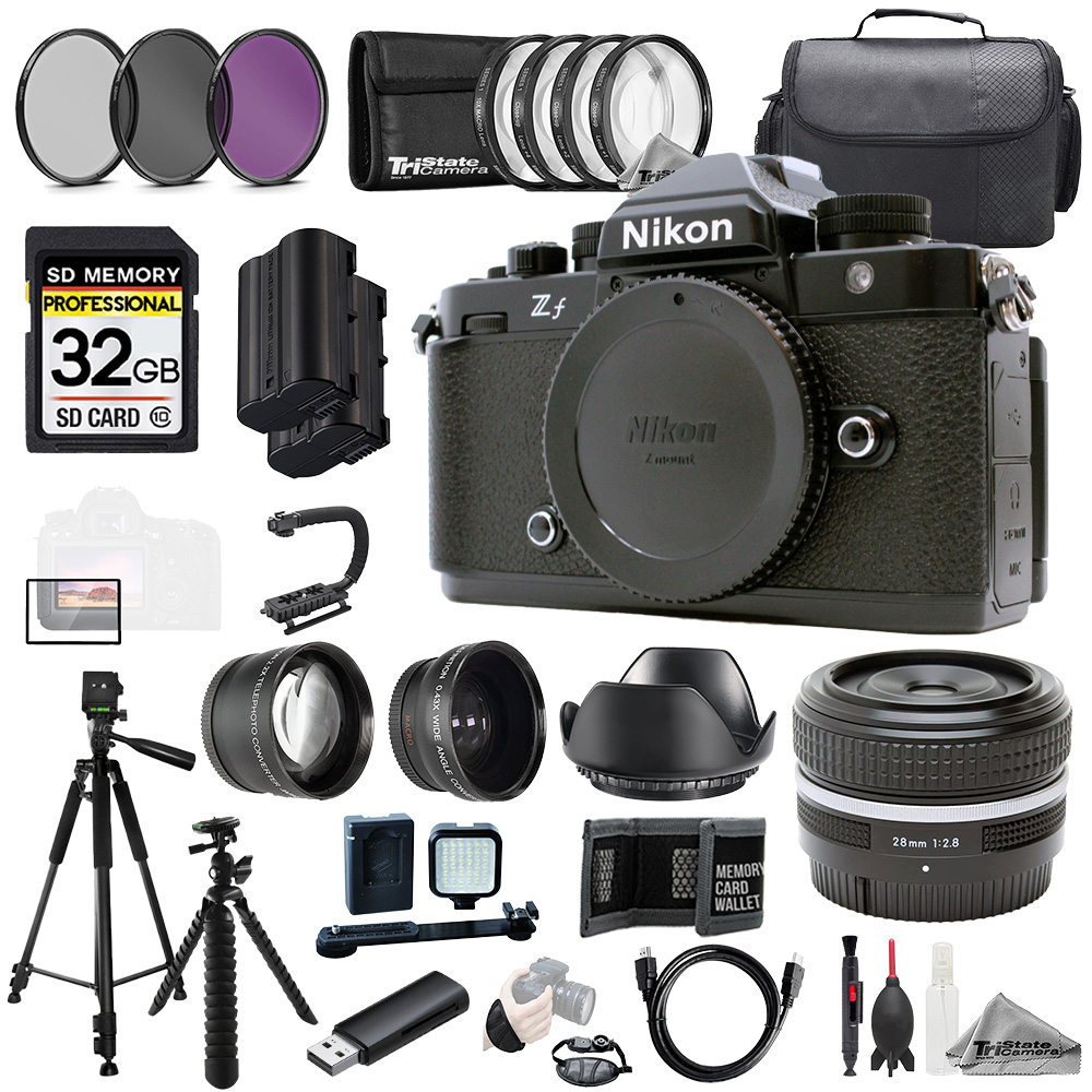 NIKON | ZF + NIKKOR Z 28mm f/2.8 (SE) Lens +32GB+Ext Bat+9 PC