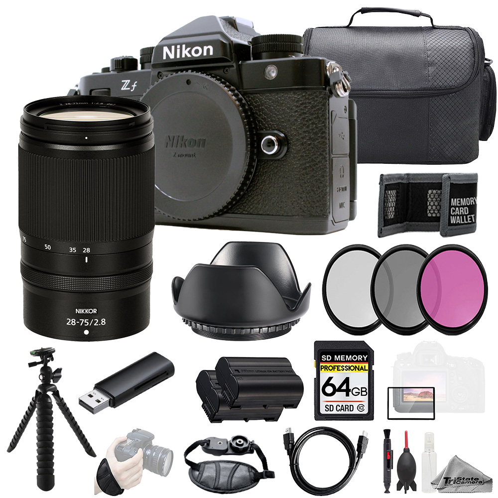 NIKON | ZF + NIKKOR Z 28-75mm f/2.8 Lens +64GB + Ext Bat+ 3 PC