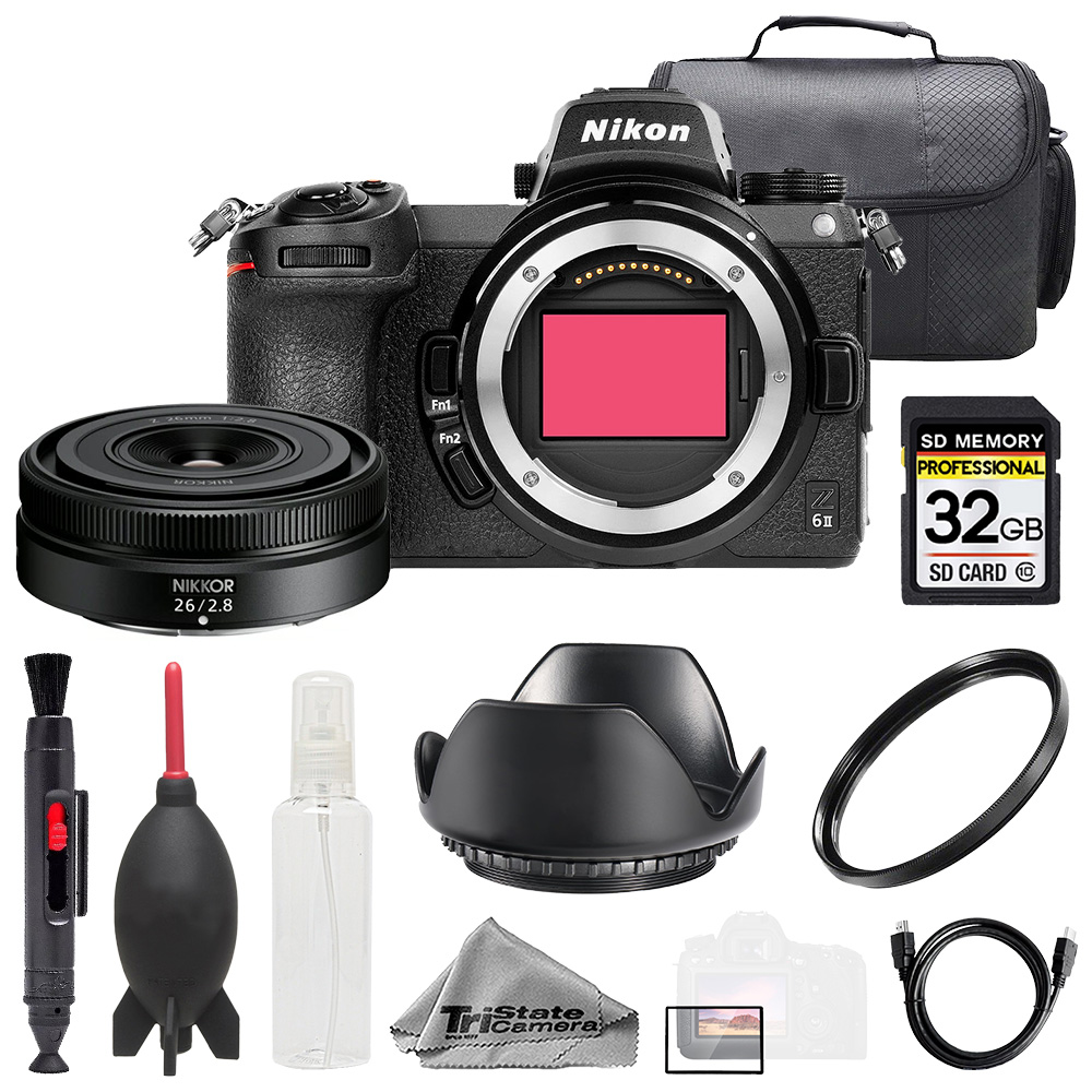 Z6 II + NIKKOR Z 26mm f/2.8 Lens +32GB + Bag+ UV Filter- Basic Kit *FREE SHIPPING*