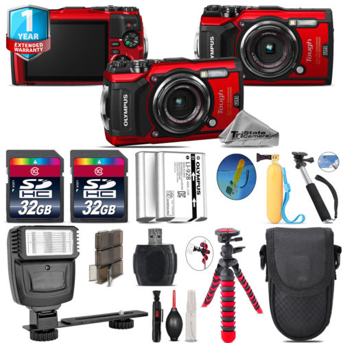 Stylus TOUGH TG-6  Camera + Extra Battery + Flash & More - 64GB Kit *FREE SHIPPING*