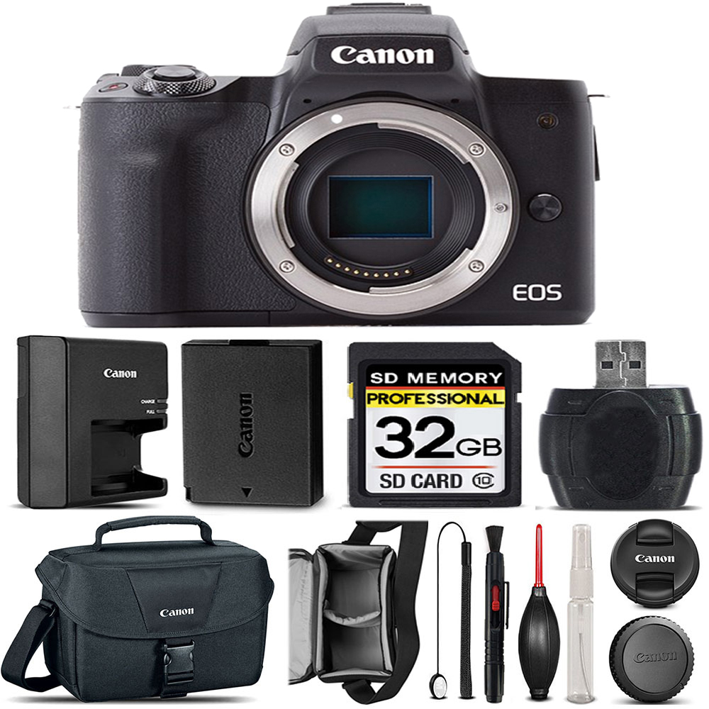 EOS M50 II DSLR Camera (Body) + Case 100ES - 32GB Kit *FREE SHIPPING*