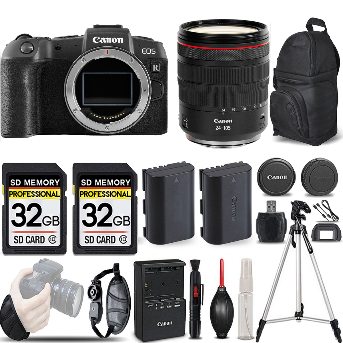 EOS RP Mirrorless 26.2MP SLR Camera + 24-105mm f/4L IS USM - LOADED KIT *FREE SHIPPING*