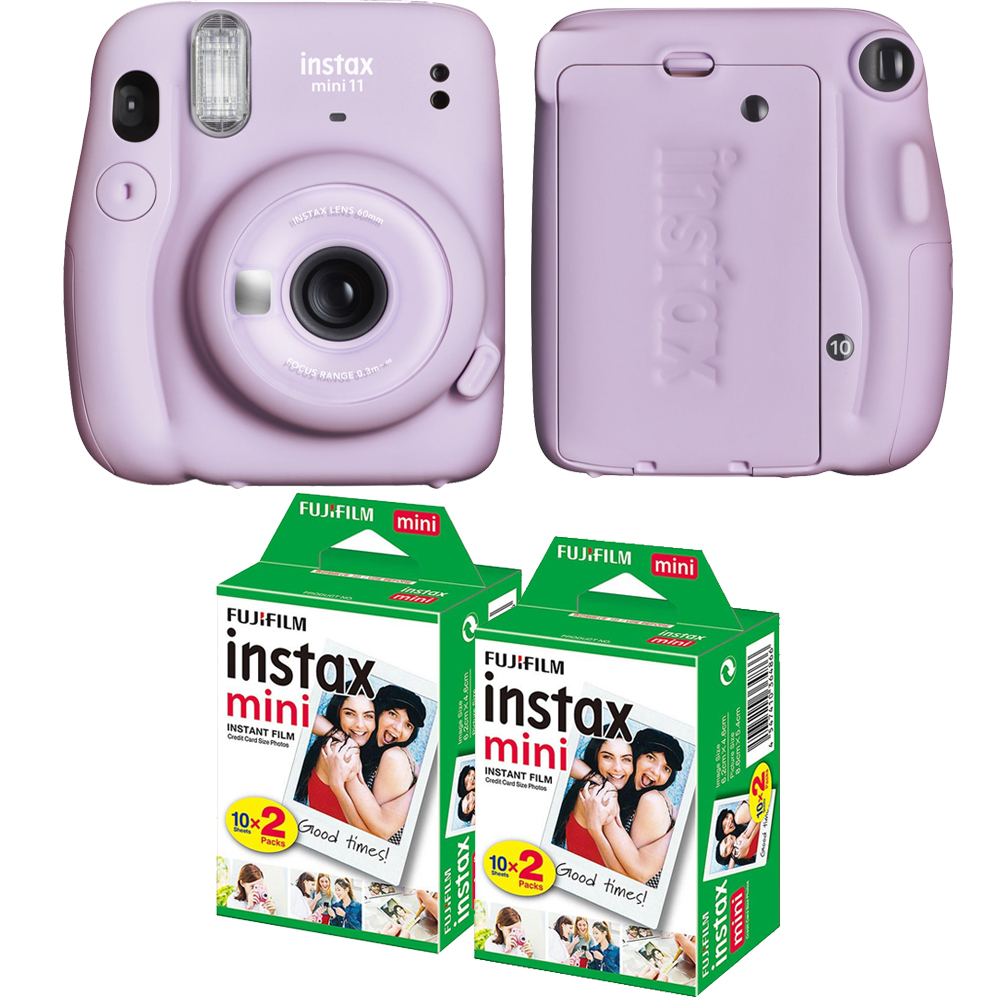 INSTAX Mini 11 Instant Film Camera (Purple) + Mini Film Kit- 2 Pack *FREE SHIPPING*
