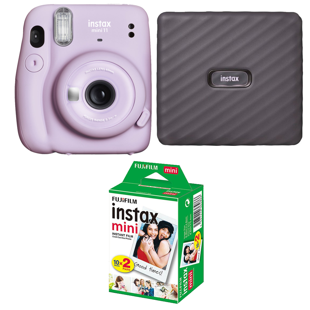 INSTAX Mini 11 Camera (Purple) +  Mini Film Printer Kit - 2 Pack *FREE SHIPPING*