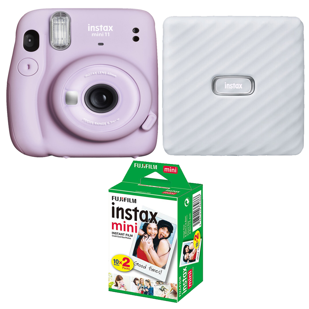 INSTAX Mini 11 Camera (Purple) +  Mini Film White Printer Kit - 2 Pack *FREE SHIPPING*