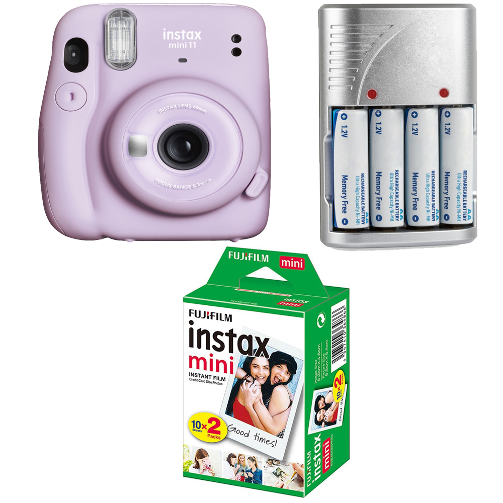 INSTAX Mini 11 Instant Film Camera (Purple) + Battery + Mini Film Kit *FREE SHIPPING*