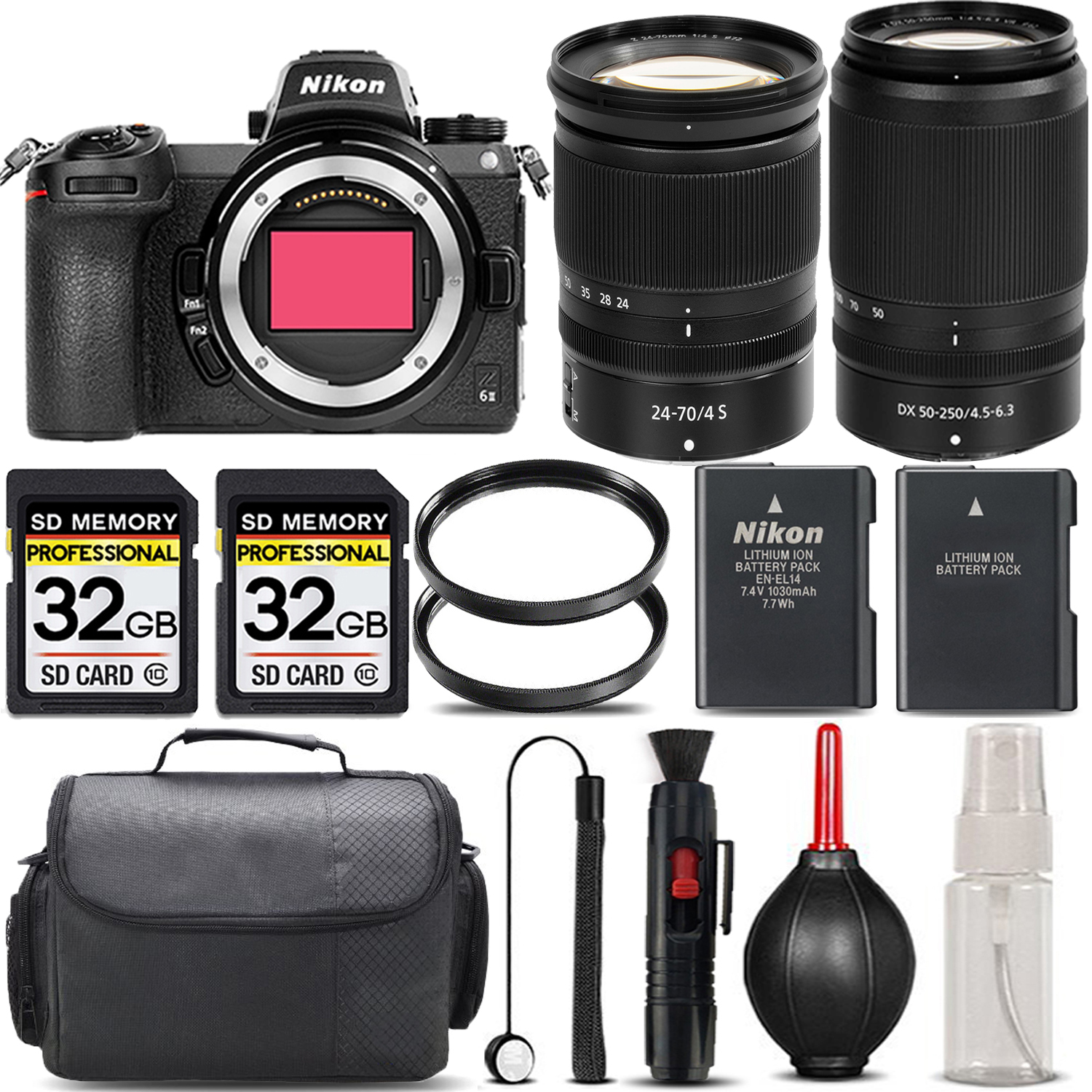 Z6 II Mirrorless + 50-250mm Lens + 24-70mm Lens + Handbag - SAVE BIG KIT *FREE SHIPPING*
