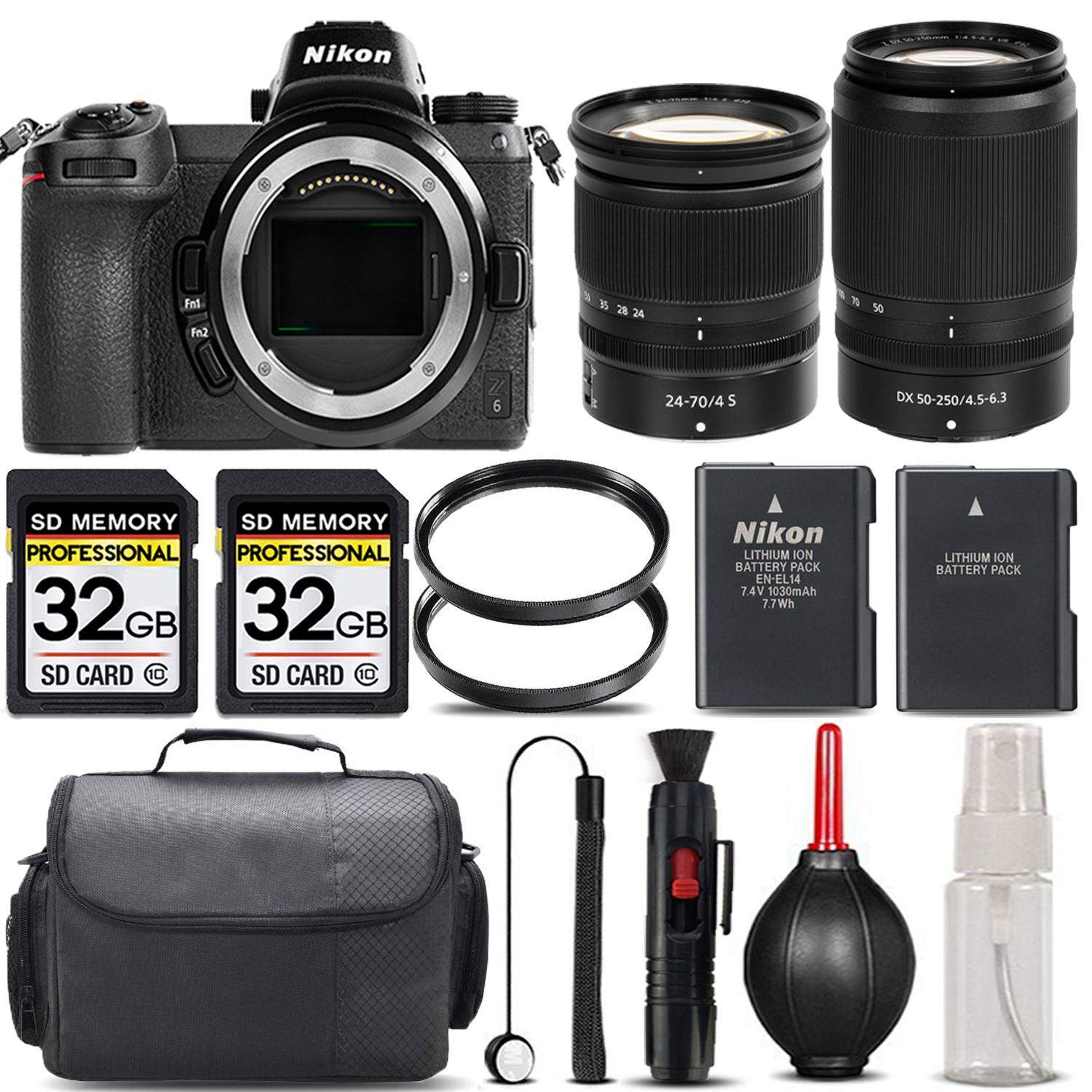 Z6 Mirrorless + 50-250mm Lens + 24-70mm Lens + Handbag - SAVE BIG KIT *FREE SHIPPING*