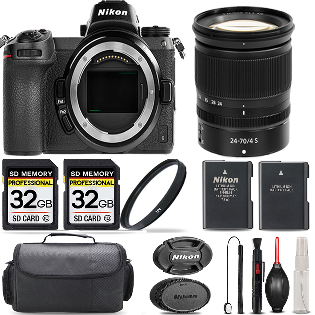 Z6 Mirrorless + 24-70mm Lens +  UV Filter + 64GB + Handbag & More! *FREE SHIPPING*