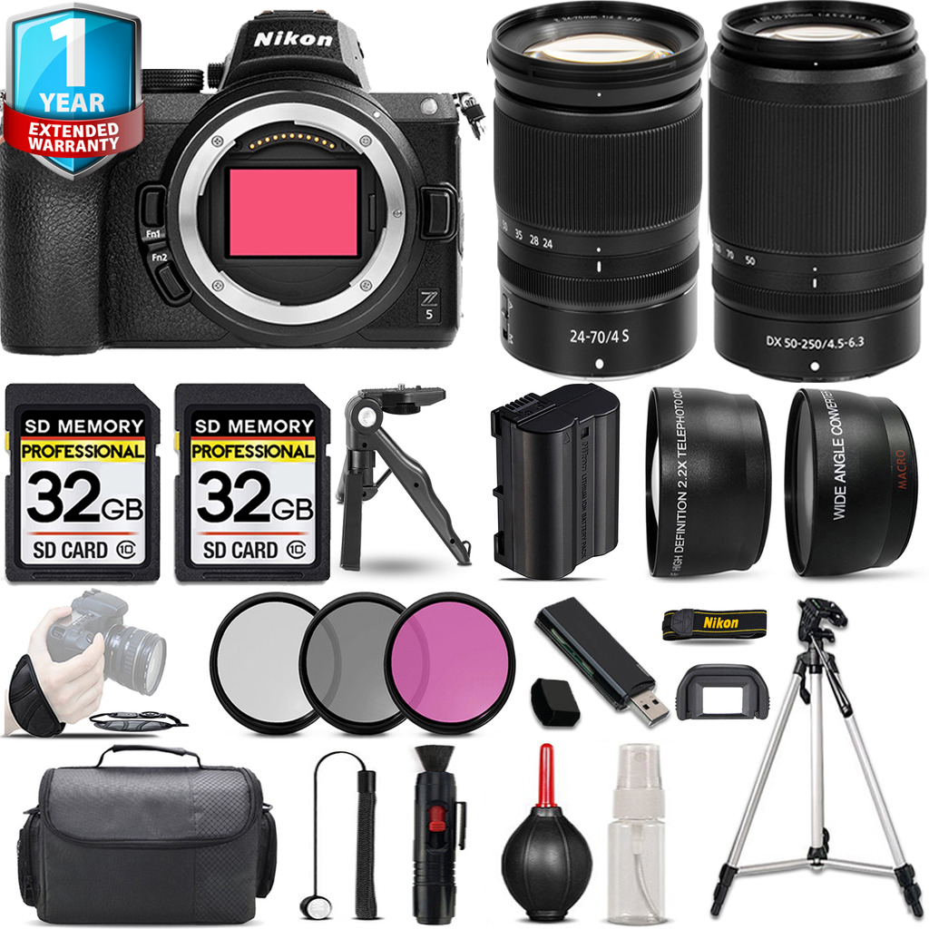 Z5 Camera + 50-250mm Lens + 24-70mm Lens + 1 Year Extended Warranty + Handbag - Kit *FREE SHIPPING*