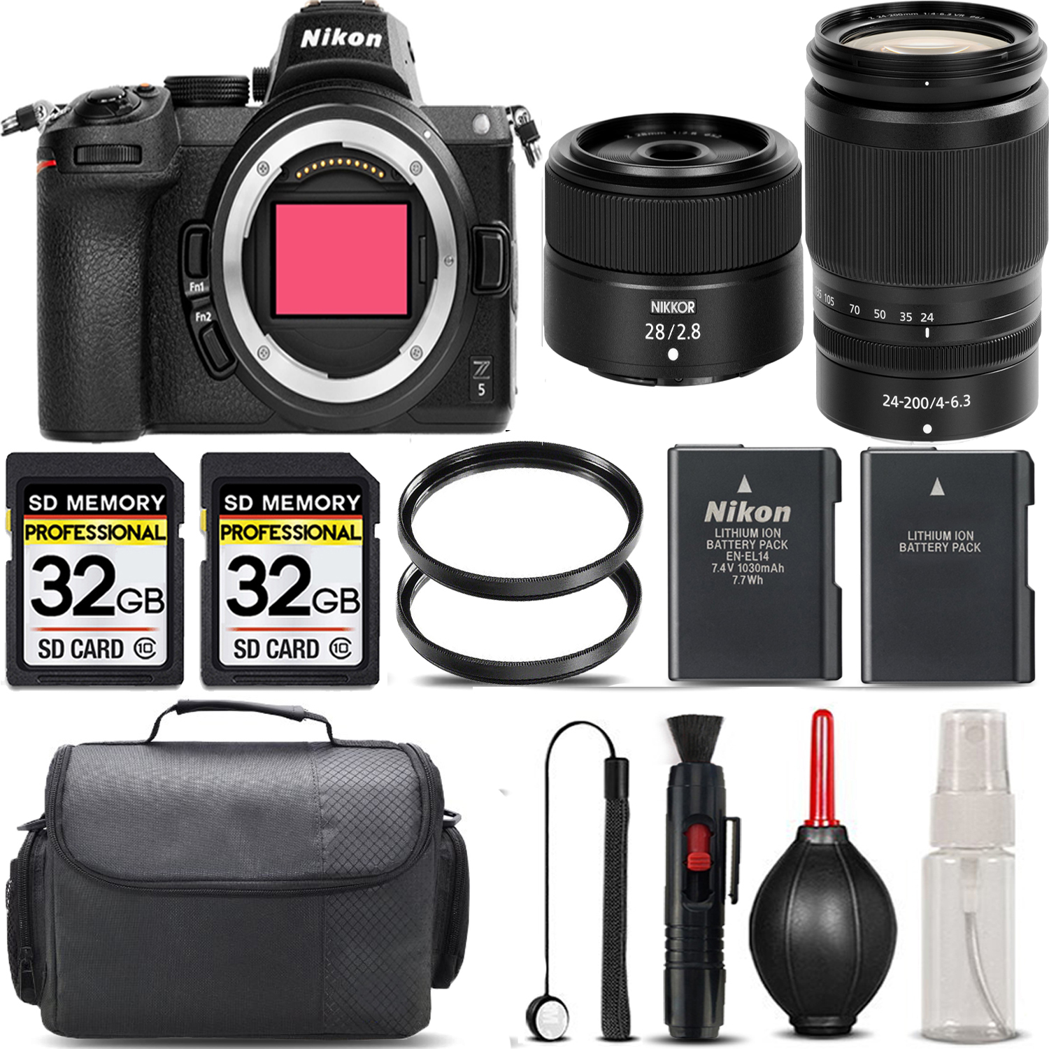 Z5 Camera + 24-200mm VR Lens + 28mm f/2.8 Lens + 64GB - SAVE BIG KIT *FREE SHIPPING*