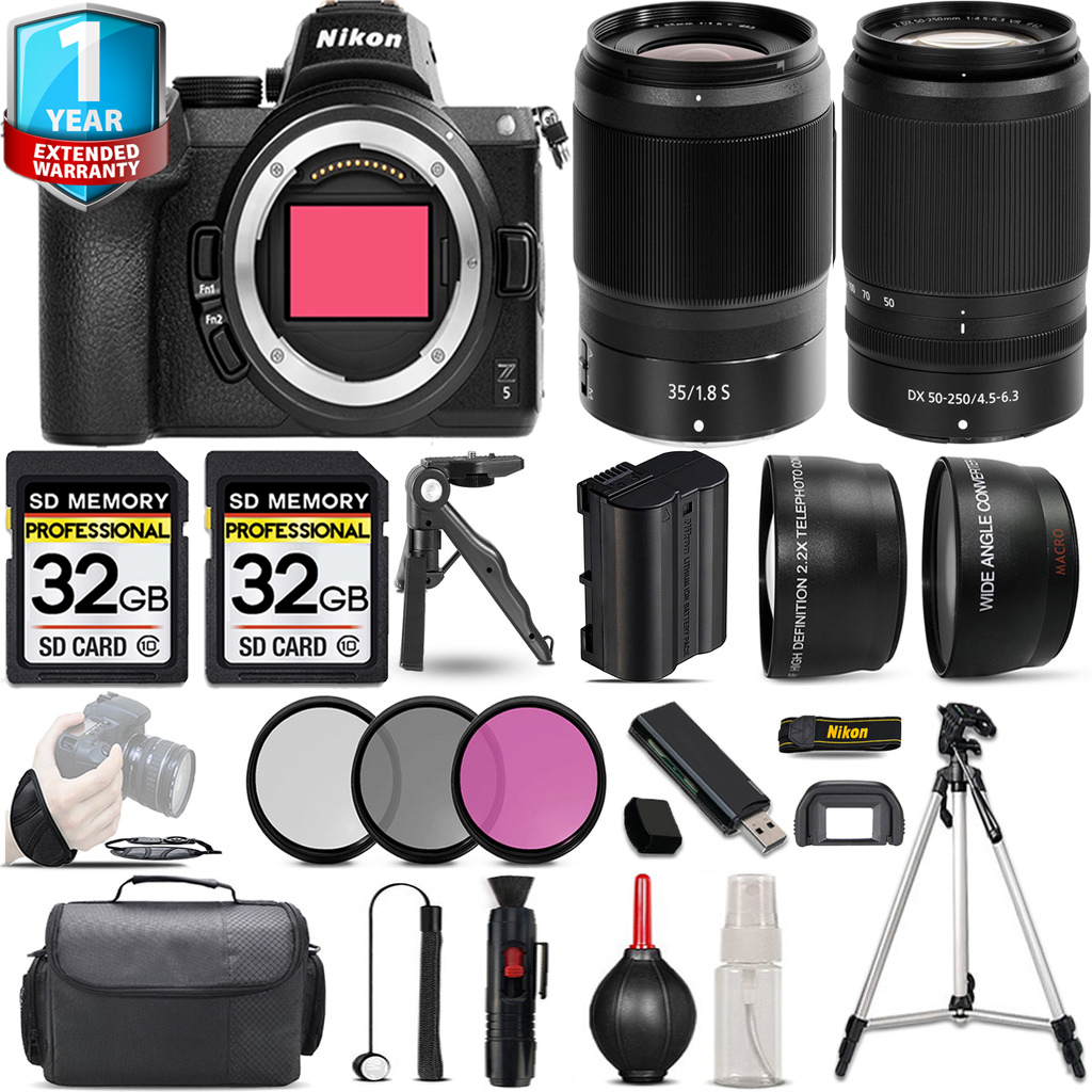 Z5 Camera + 50-250mm Lens + 35mm f/1.8 S Lens + 1 Year Extended Warranty + Handbag - Kit *FREE SHIPPING*
