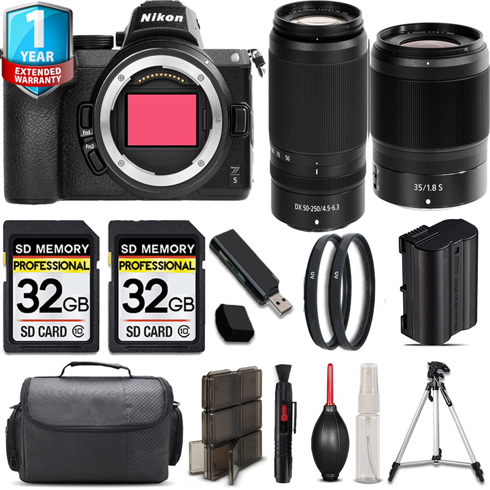 Z5 Camera + 35mm f/1.8 S Lens + 50-250mm + 64GB Kit + Tripod + 1 Year Extended Warranty *FREE SHIPPING*