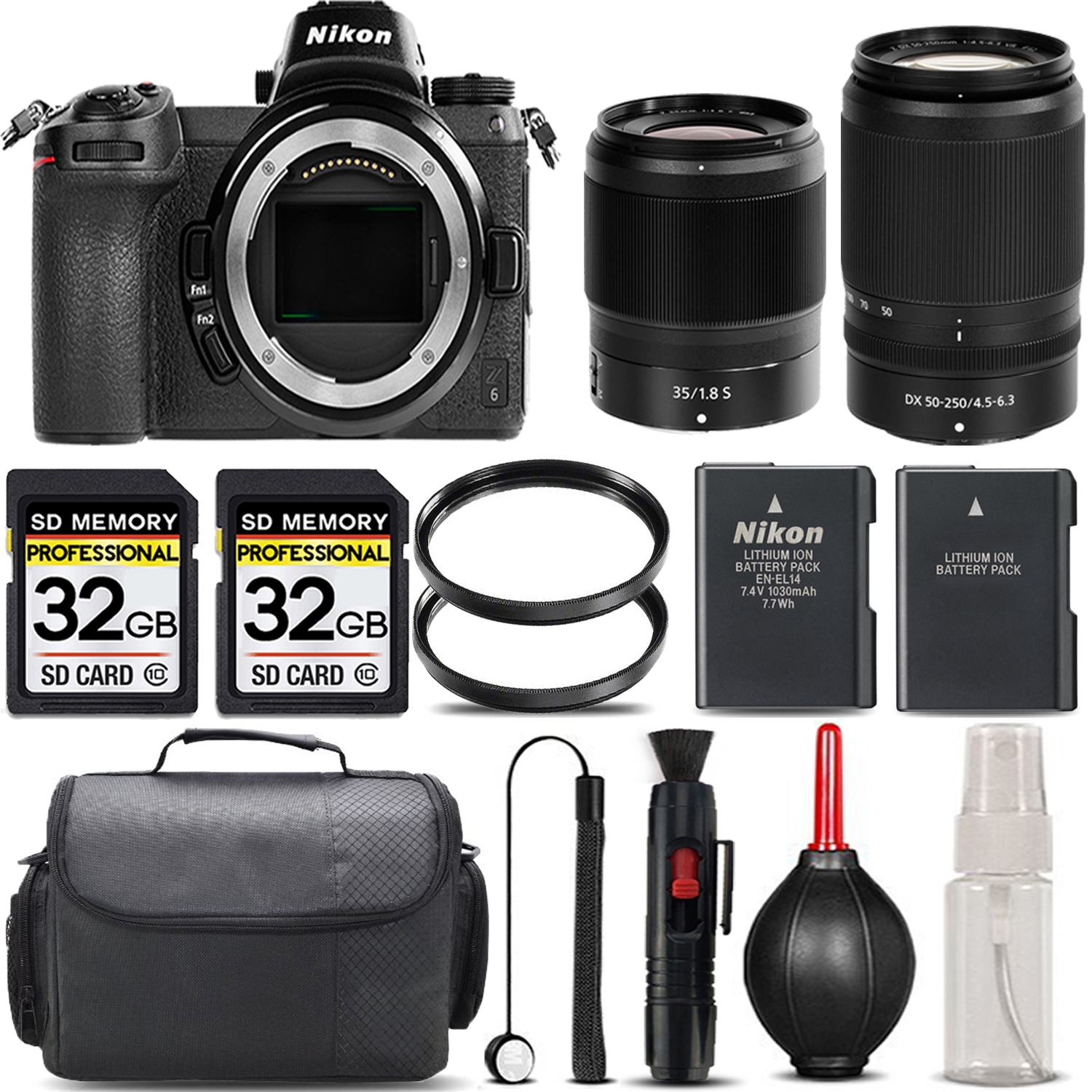 Z6 + 50-250mm f/4.5-6.3 Lens + 35mm f/1.8 S Lens + Handbag - SAVE BIG KIT *FREE SHIPPING*