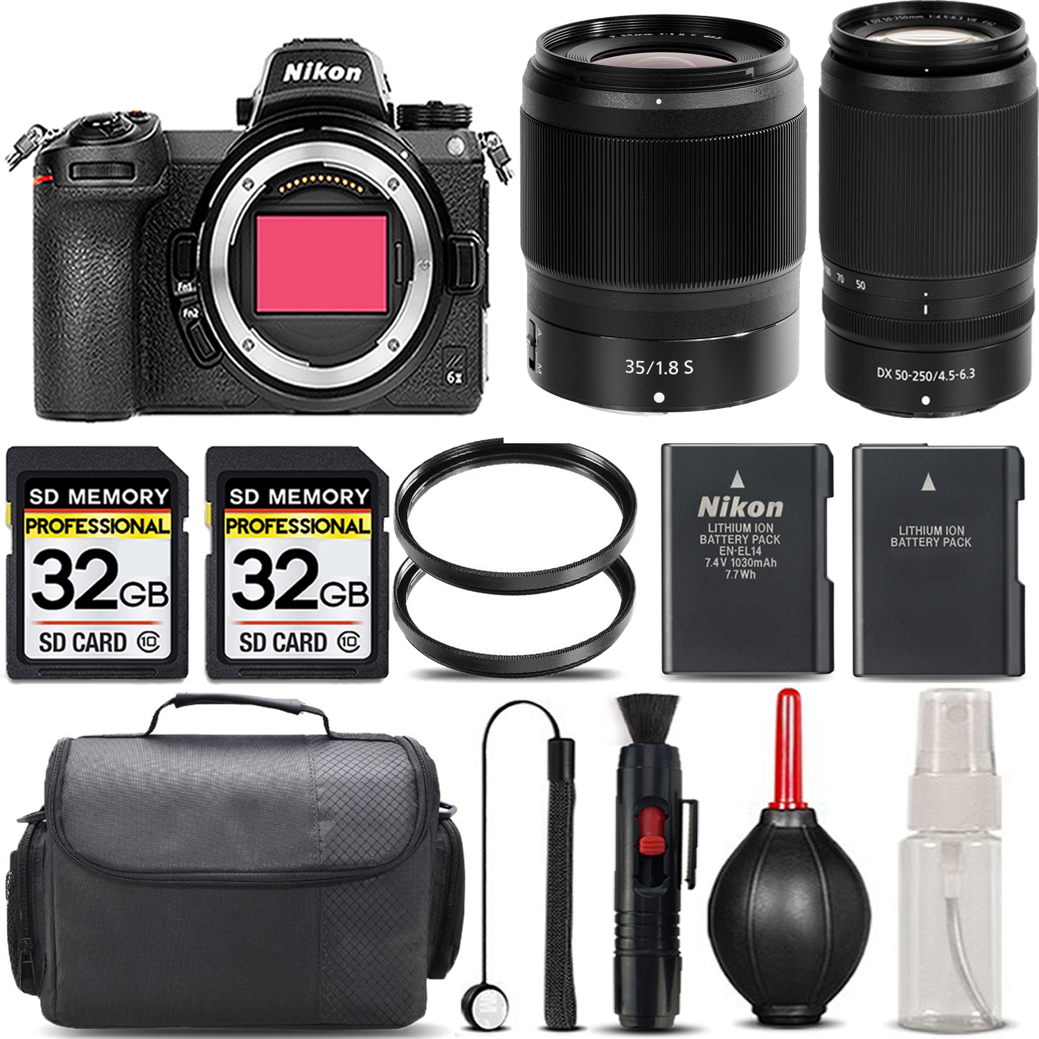 Z6 II + 50-250mm f/4.5-6.3 Lens + 35mm f/1.8 S Lens + Handbag - SAVE BIG KIT *FREE SHIPPING*