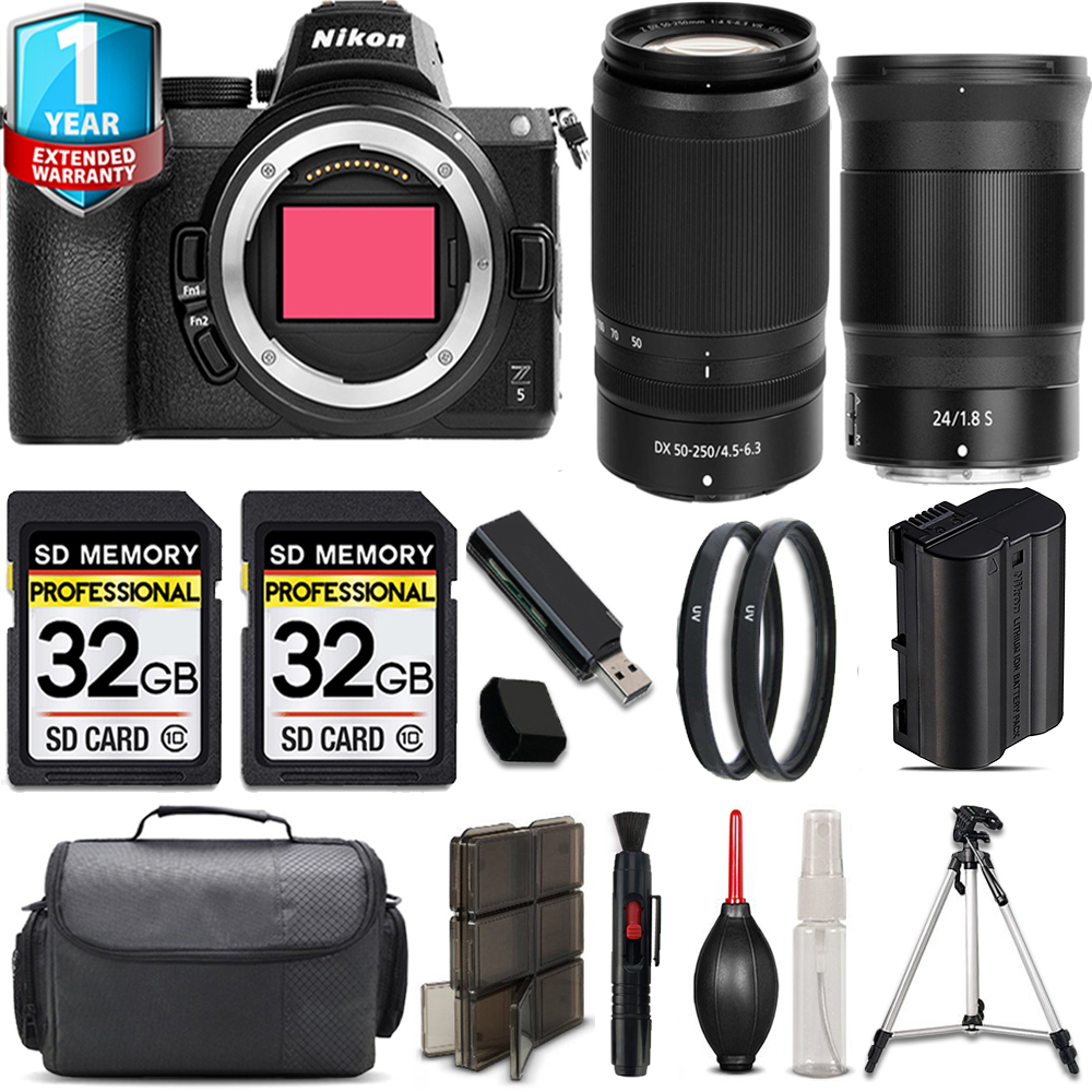 Z5 Camera + 50-250mm Lens + 24mm S Lens + 64GB Kit + Tripod + 1 Year Extended Warranty *FREE SHIPPING*