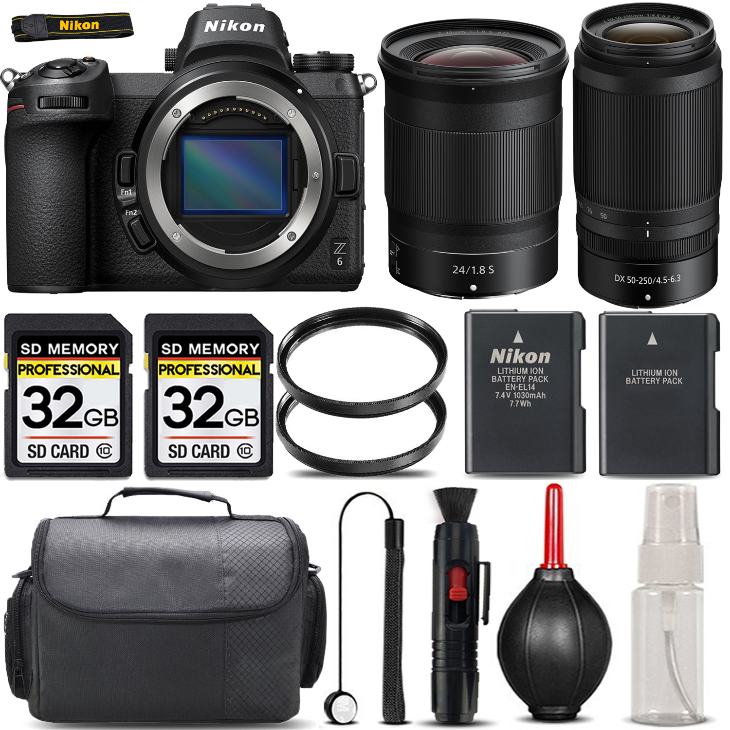 Z6 + 50-250mm f/4.5-6.3 Lens + 24mm f/1.8 S Lens + Handbag - SAVE BIG KIT *FREE SHIPPING*