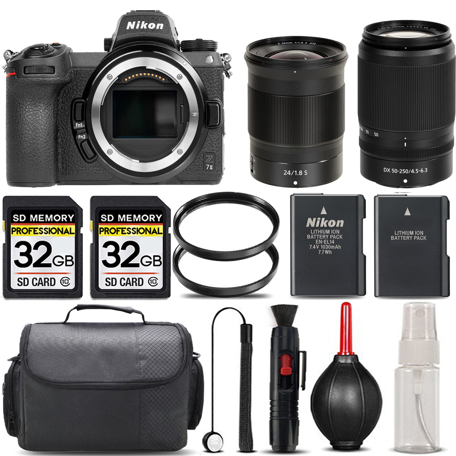 Z7 II + 50-250mm f/4.5-6.3 Lens + 24mm f/1.8 S Lens + Handbag - SAVE BIG KIT *FREE SHIPPING*