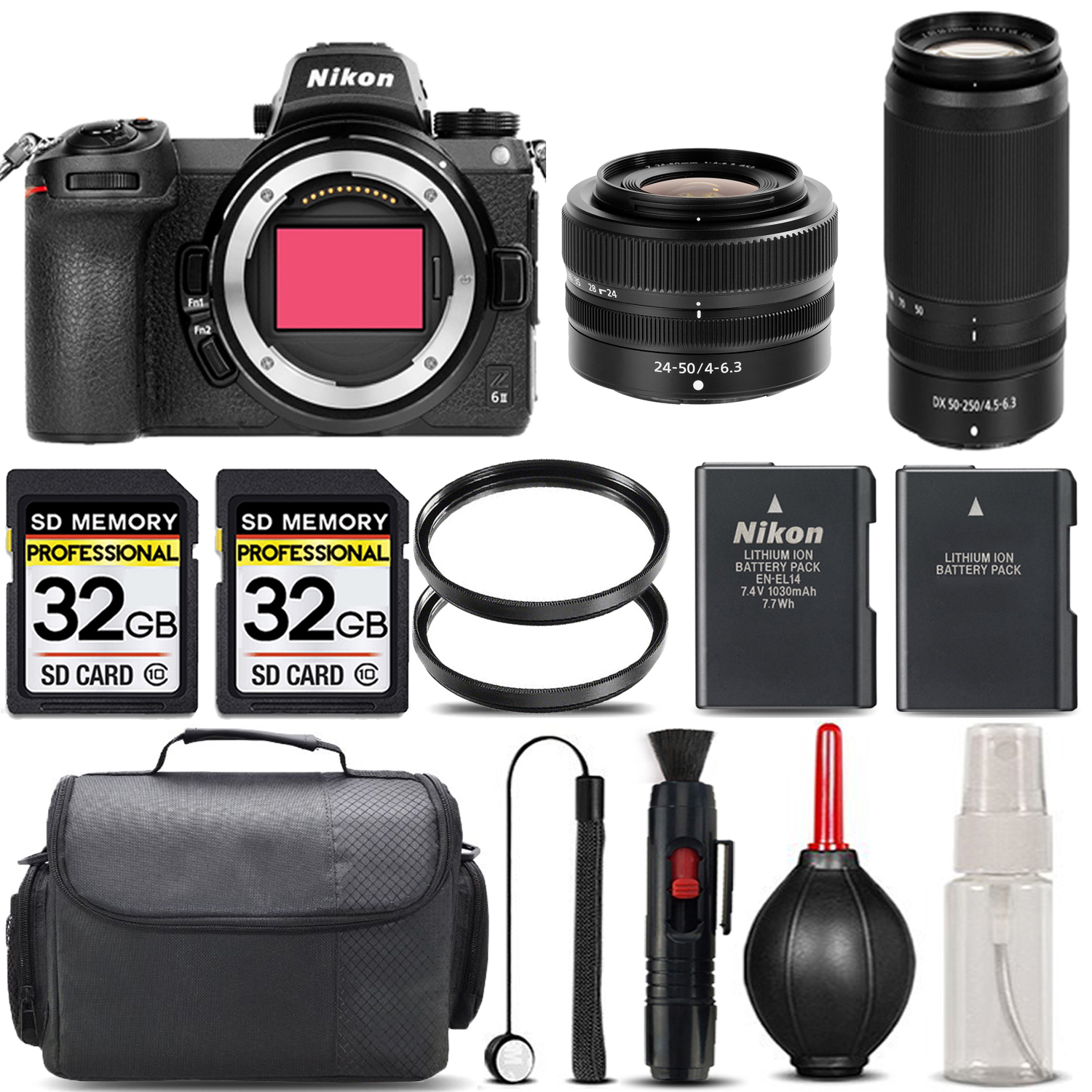 Z6 II Mirrorless + 50-250mm Lens + 24-50mm Lens + Handbag - SAVE BIG KIT *FREE SHIPPING*
