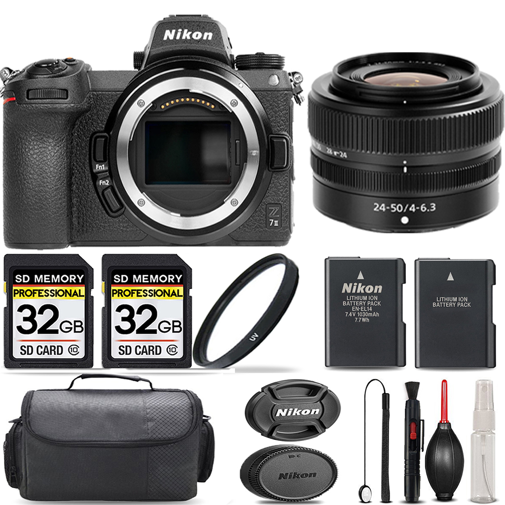 Z7 II Mirrorless + 24-50mm Lens +  UV Filter + 64GB + Handbag & More! *FREE SHIPPING*