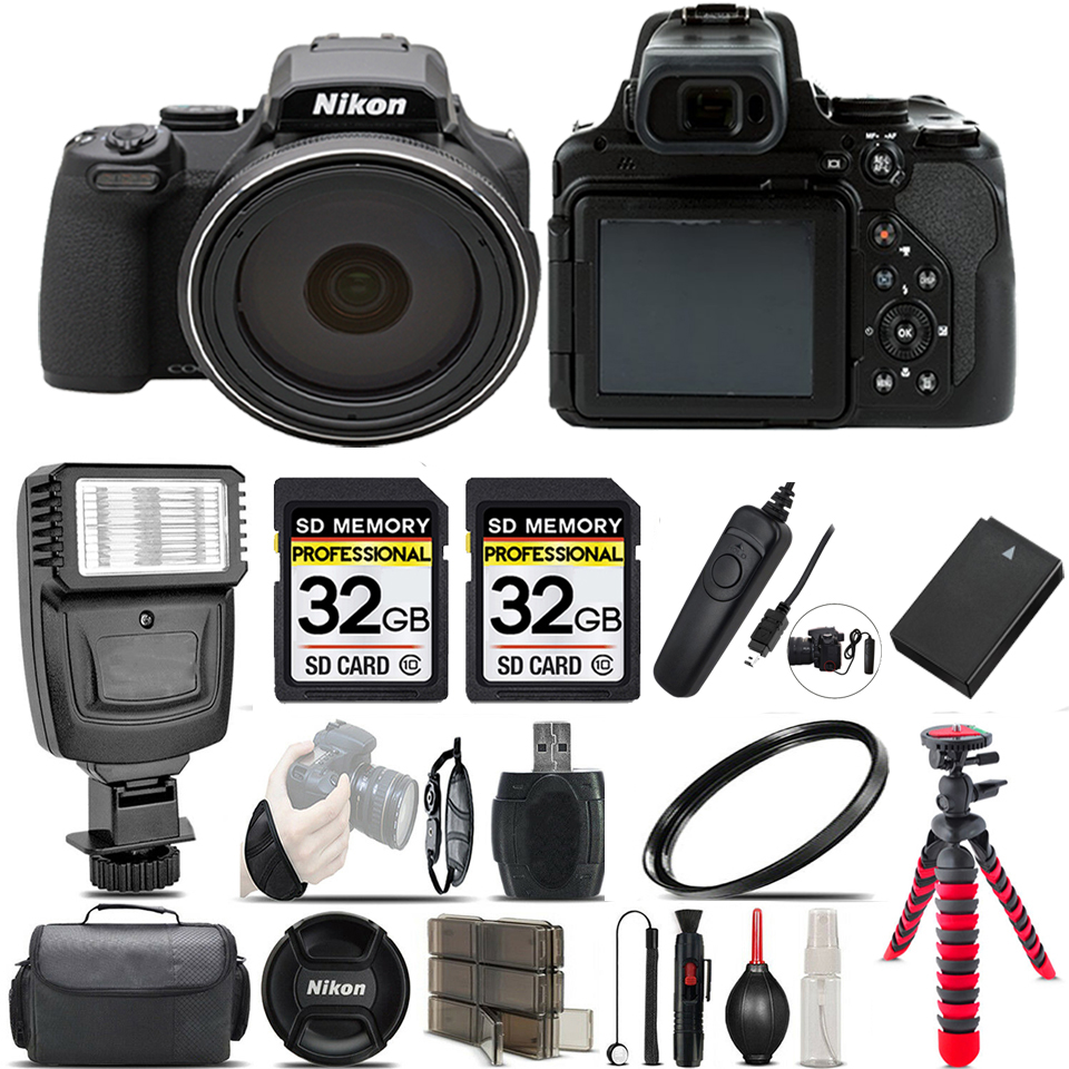 COOLPIX P1000 Digital Camera 125x Optical Zoom WiFi - Ultimate Saving Kit *FREE SHIPPING*