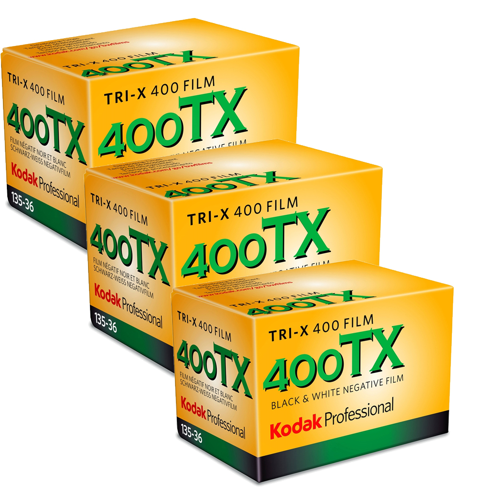 Professional Tri-X 400 Negative 35mm Roll Film (3 Pack) Black & White *FREE SHIPPING*