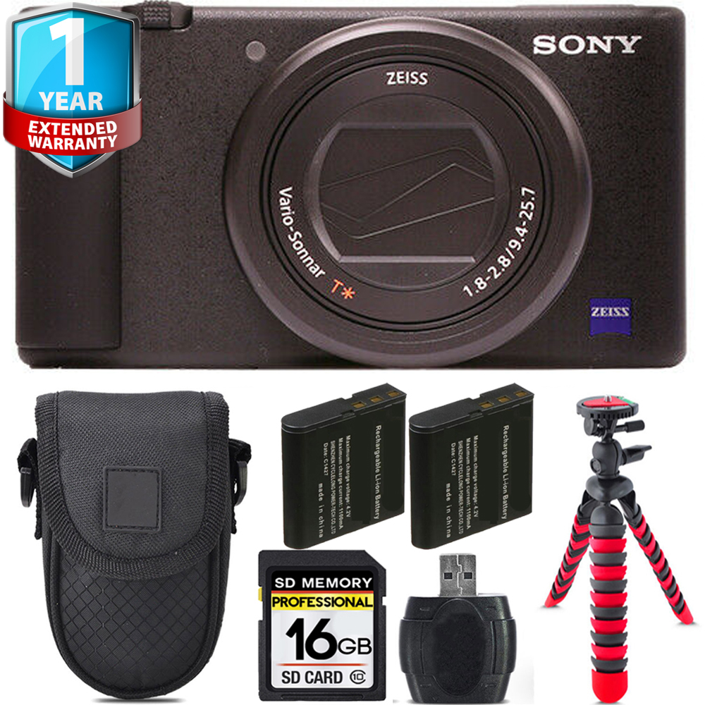 ZV-1 Digital Camera (Black) + Extra Battery + 1 Year Extended Warranty + 16GB *FREE SHIPPING*