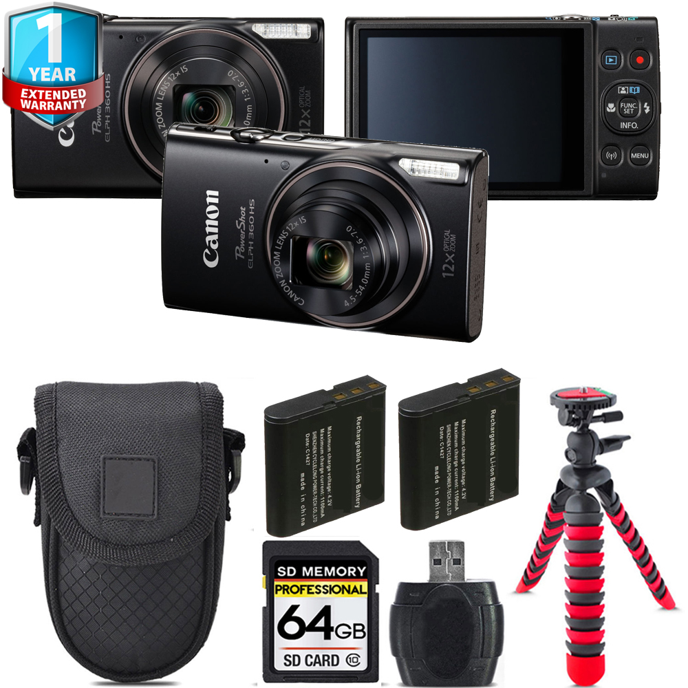 PowerShot G1 X Mark III Camera + Extra Battery + 1 Year Extended Warranty - 64GB Kit *FREE SHIPPING*