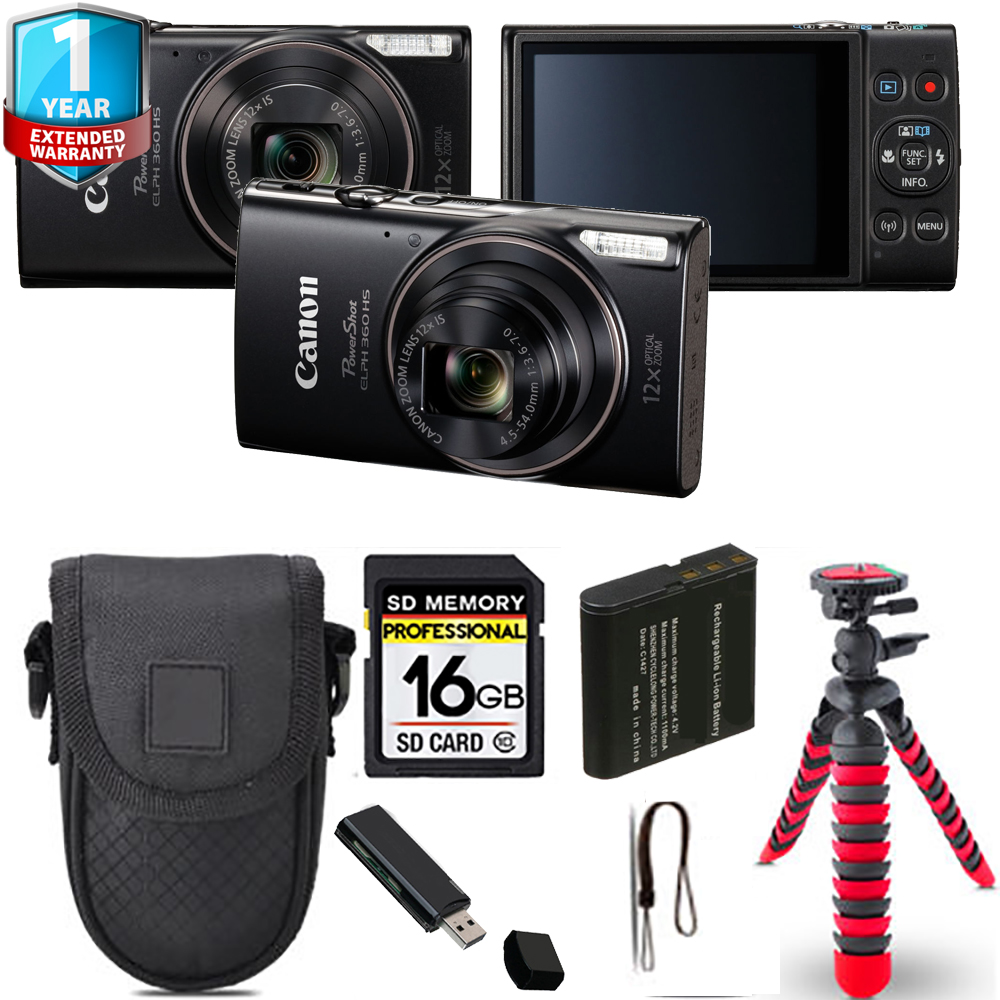PowerShot G1 X Mark III Camera + Spider Tripod + Case + 1 Year Extended Warranty - 16GB Kit *FREE SHIPPING*
